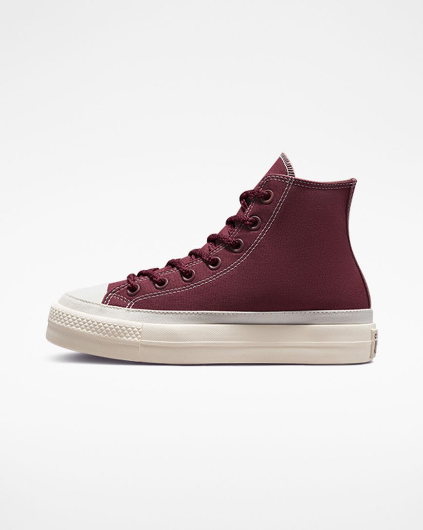 Women's Converse Chuck Taylor All Star Lift Tonal Canvas High Top Platform Shoes Pink | AU 06381D
